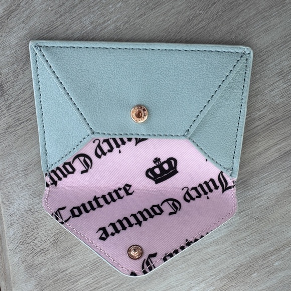 NWOT Juicy Couture Yellow & Blue Crossbody Bag Terri-cloth & small teal Pouch - Picture 7 of 10